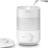 LEVOIT 2,5L Mini Luftbefeuchter bis 25H für Schlafzimmer Kinderzimmer, 26dB leise Top-Fill Humidifier für Baby Pflanzen, Raumbefeuchter mit 360° drehbarer Düse, automatische Abschaltung