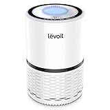 LEVOIT H132 Luftreiniger für Allergiker, Luftfilter gegen Schimmel Staub Rauch Pollen für Raucherzimmer Küche, Air Purifier mit Nachtlicht, 3 Lüfterstufen 50dB leiser Betrieb, Ozonfrei